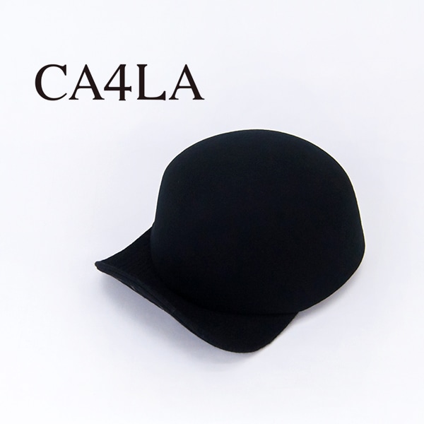 CA4LA キャップ W COW LEATHER CAP(ONESIZE BLACK): キャップ｜帽子通販｜CA4LA