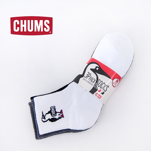 CHUMS チャムス 3Pチャムスブービークルーソックス［CH06-1132］【2025FW】