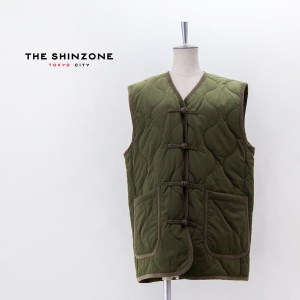 THE SHINZONE シンゾーン レディース チャイナボタン キルティングベスト［25AMSJK06］【2025FW】