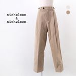 nicholson&nicholson ˥륽&˥륽 ǥ ΥѥġKARL-CHINOϡ2025FW
