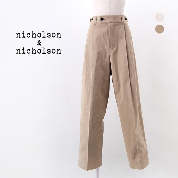 nicholson&nicholson ニコルソン&ニコルソン レディース チノパンツ