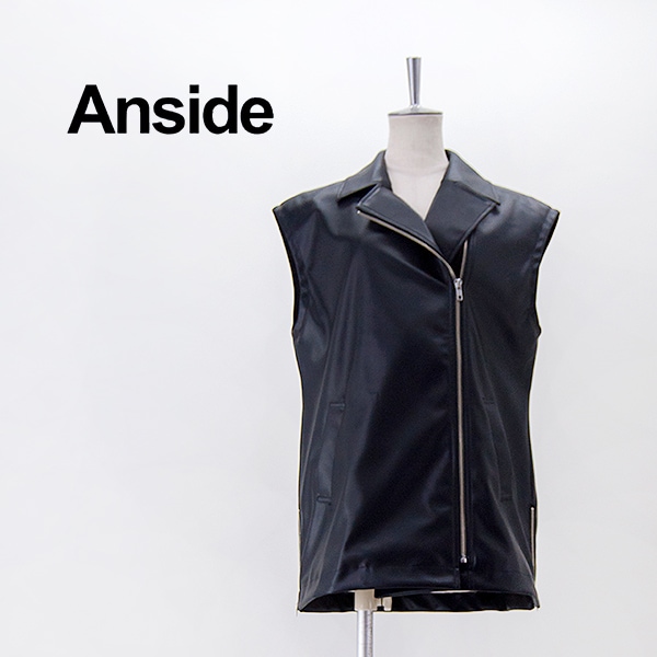 【SOLDOUT】Anside アンサイド レディース エコレザーベスト［7452504］【2025FW】