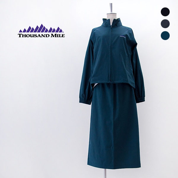 【SALE 50%OFF】THOUSAND MILE サウザウンドマイル レディース ジップブルゾン&Tシャツ&スカートセットアップ［TM252NP00022］【2025FW】【返品交換不可】