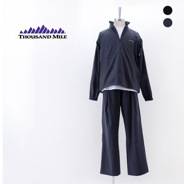 【SALE 30%OFF】THOUSAND MILE サウザウンドマイル メンズ ジップブルゾン&Tシャツ&パンツセットアップ［TM252NP00011］【2025FW】【返品交換不可】