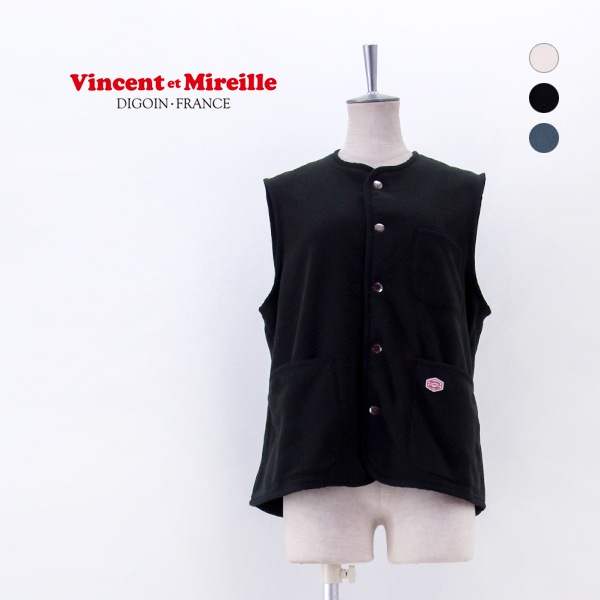 【SOLDOUT】Vincent et Mireille ヴァンソンエミレイユ レディース フリースベスト［VM252FL00230］【2025FW】