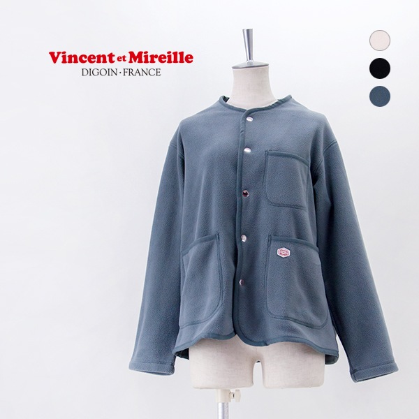 【SOLDOUT】Vincent et Mireille ヴァンソンエミレイユ レディース フリースカーディガン［VM252FL00220］【2025FW】