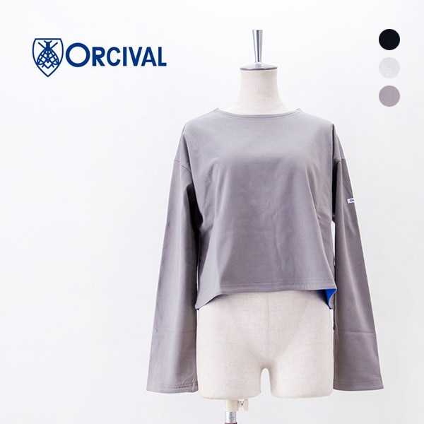 【SALE 20%OFF】ORCIVAL オーシバル レディース コットン天竺 ボートネックプルオーバー［OR-C0495MMZ］【2025FW】【返品交換不可】