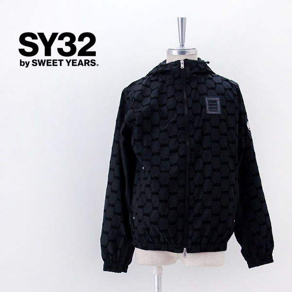 【SALE 40%OFF】SY32 by SWEET YEARS エスワイサーティトゥバイスィートイヤーズ メンズ フロッキーウーブンストレッチ ジップフーディー［SYG-25A1-37］【2025FW】【返品交換不可】
