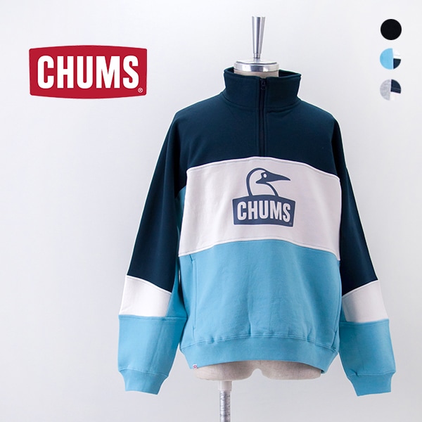 【SALE 40%OFF】CHUMS チャムス メンズ カーンズパネルハーフジップトップ［CH00-1509］【2025FW】【返品交換不可】