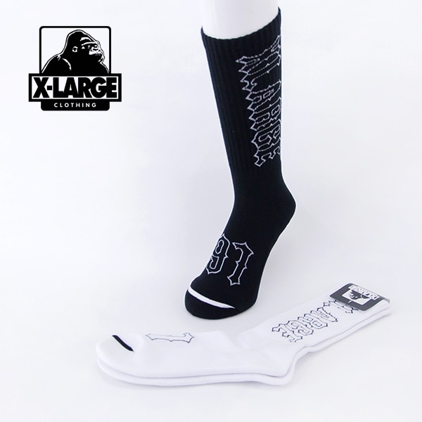XLARGE エクストララージ 1991 ソックス［101253054007］【2025FW】