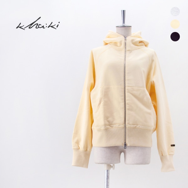 【SOLDOUT】kha:ki カーキ レディース ハイゲージ裏毛 ジップアップ スウェットパーカー［MIL25FCS3465］【2025FW】