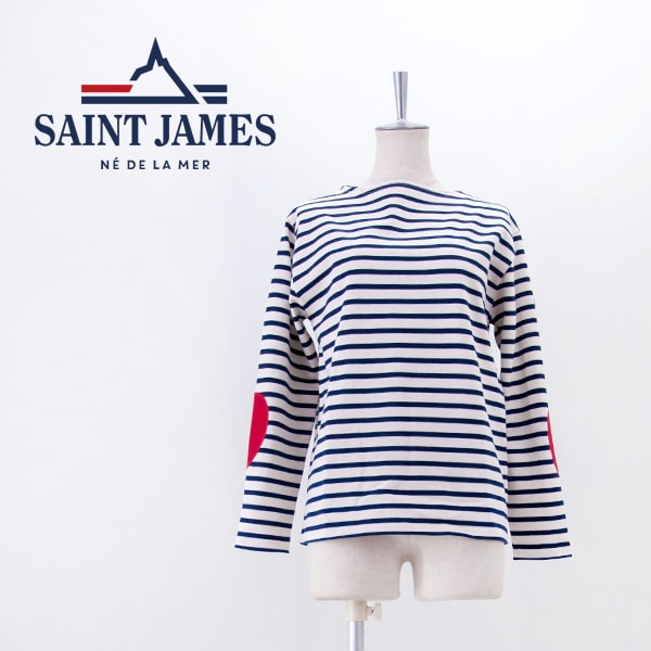 SAINT JAMES セントジェームス レディース ハートエルボーパッチ ウエッソン［24JCOUES.COUD C］【2025FW】