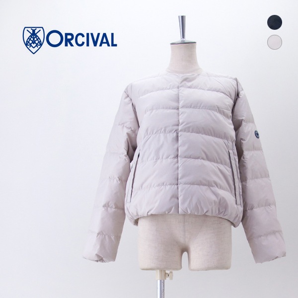 【SOLDOUT】ORCIVAL オーシバル レディース カラーレス ライトダウンブルゾン［OR-A0603DPR］【2025FW】