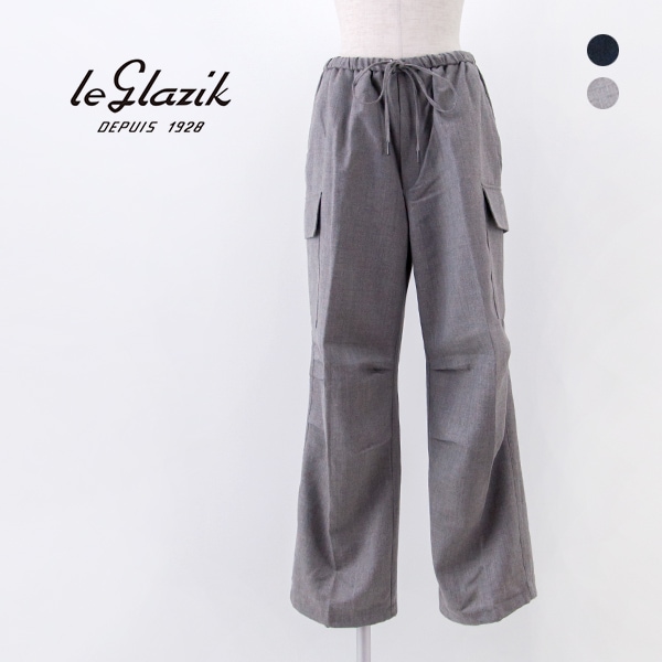 【SALE 30%OFF】Le glazik ル グラジック レディース ウール カーゴパンツ［LG-E0285SNS］【2025FW】【返品交換不可】