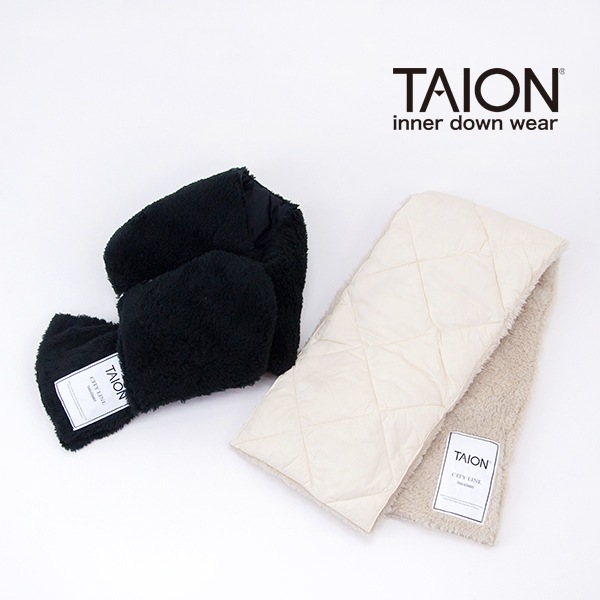 【SOLDOUT】TAION タイオン シティ リバーシブル ダウンマフラー[TAION-R201CI]【2025FW】