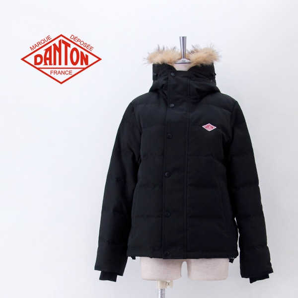 DANTON ダントン レディース ポリエステルタッサー ファーフード ダウンジャケット［DT-A0007TPR］【2025FW】