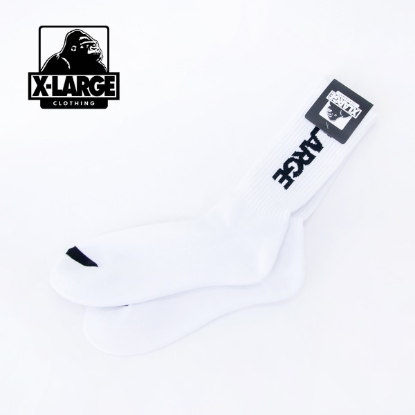 XLARGE エクストララージ スタンダードロゴ ソックス［101254054002］【2025FW】