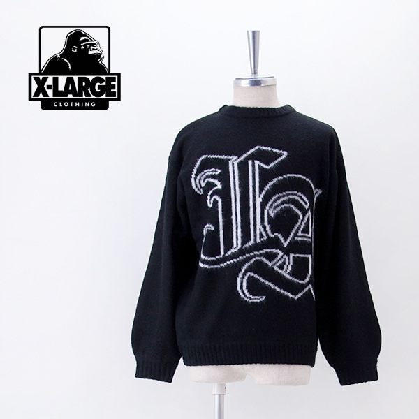 【SOLDOUT】XLARGE エクストララージ メンズ オールドイングリッシュ モヘアニットセーター［101254015003］【2025FW】