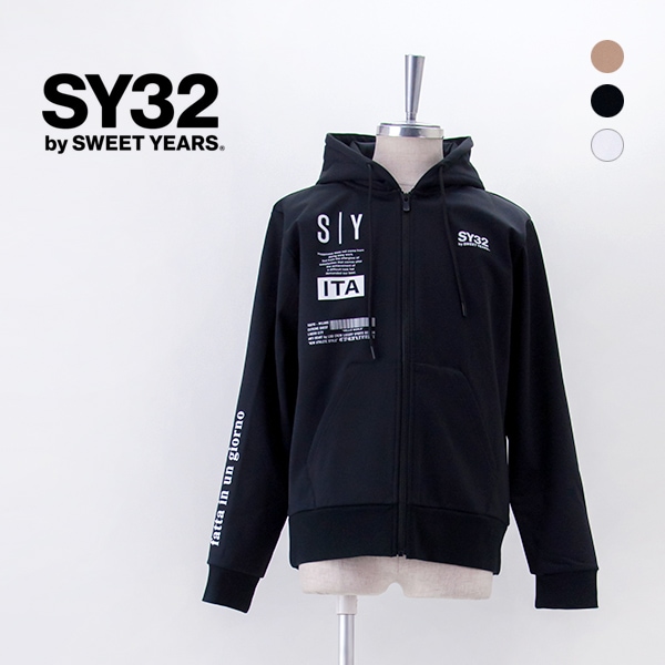 【SALE 40%OFF】SY32 by SWEET YEARS エスワイサーティトゥバイスィートイヤーズ メンズ 3レイヤー フリースライニング ジップフーディー［15522-1］【2025FW】【返品交換不可】