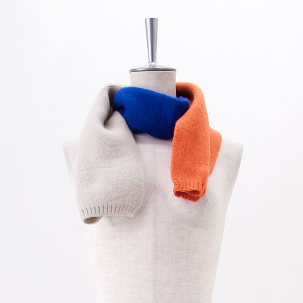 Plaisir プレジール バイカラーマフラー［ST-295321］【2025FW】