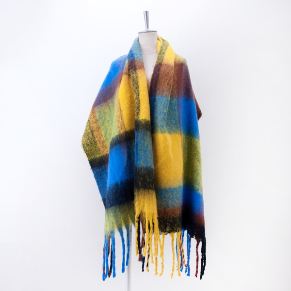 【SALE 30%OFF】Plaisir プレジール 大判チェックストール［ST-354232］【2025FW】【返品交換不可】