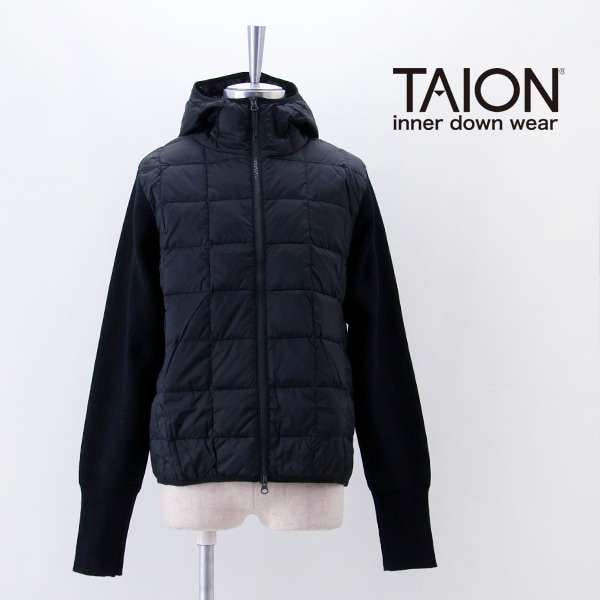 TAION タイオン メンズ ベーシック Wジップ ニットスリーブ ダウンパーカー［TAION-106WZSN］【2025FW】