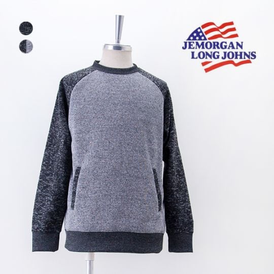 JEMORGAN LONG JOHNS ジェーイーモーガンロングジョーンズ ユニセックス ニットフリースクルーネック［JF022-524］【2025FW】