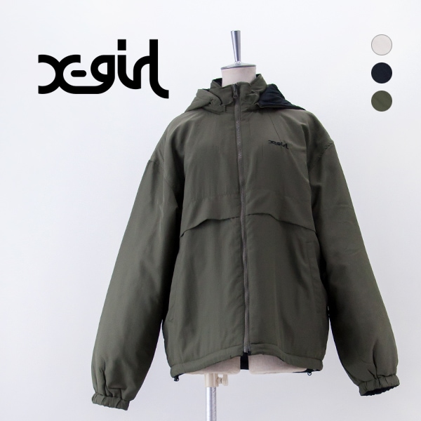 X-girl エックスガール レディース フェイスパッチ リバーシブル