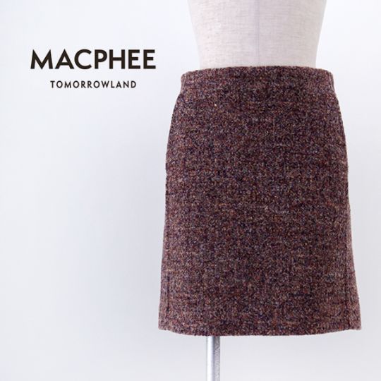 TOMORROWLAND MACPHEE マカフィー レディース スライバージャージー ミニスカート［12-05-54-05234］【2025FW】