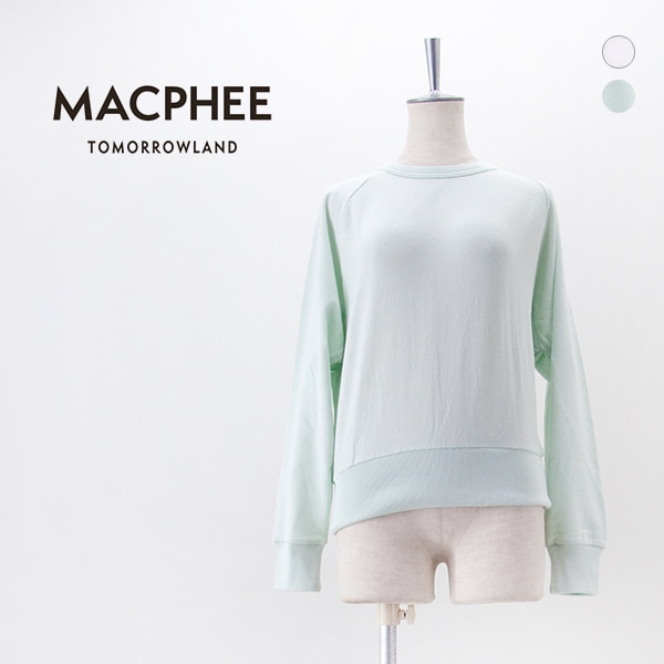 TOMORROWLAND MACPHEE マカフィー レディース コットンテリー クルーネックプルオーバー［12-03-61-03101］【2026SS】