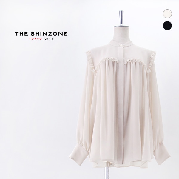THE SHINZONE シンゾーン レディース ジョーゼット ラッフルドブラウス［26SMSBL01］【2026SS】