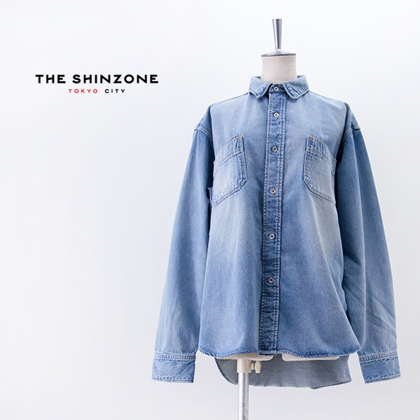 THE SHINZONE シンゾーン レディース ヴィンテージフェイディッド デニムシャツ［26SMSBL06］【2026SS】