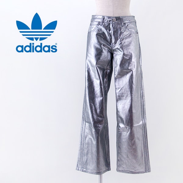 adidas アディダス レディース ファイヤーバード トラックパンツ シルバーデニム［KD2922］【2026SS】