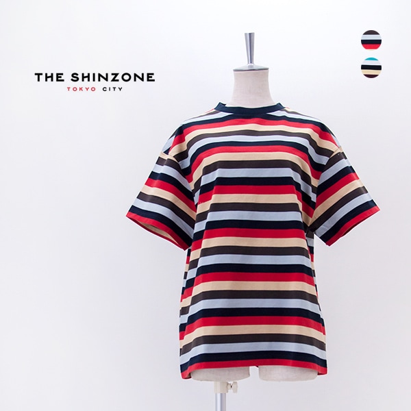 THE SHINZONE シンゾーン レディース マルチストライプ ジャージーTシャツ［26SMSCU14］【2026SS】