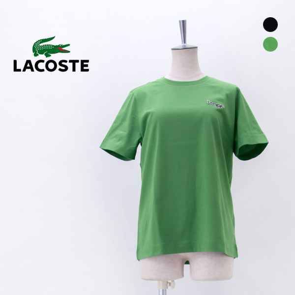 LACOSTE ラコステ レディース ネーム＆ワニロゴパッチ エッセンシャルTシャツ［TF5058-99］【2026SS】