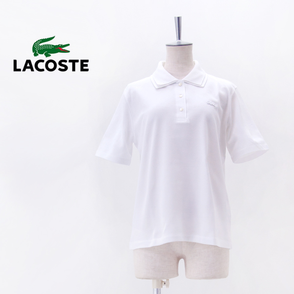 LACOSTE ラコステ レディース ダブルカラーポロシャツ［PF018J-99］【2026SS】