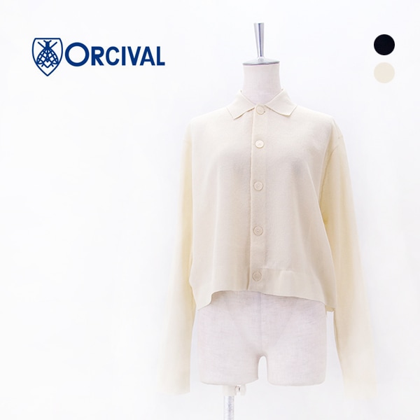 ORCIVAL オーシバル レディース ジャガード 衿付きニットカーディガン［OR-D0140WJQ］【2026SS】