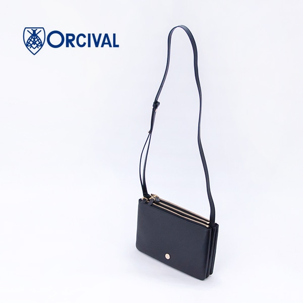 ORCIVAL オーシバル ナッパレザー ジップポーチショルダーバッグ［OR-H0386LRE］【2026SS】