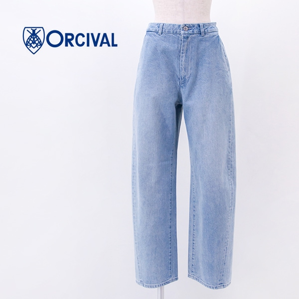 ORCIVAL オーシバル レディース ワイドカーブデニムパンツ［OR-E0311SGB］【2026SS】