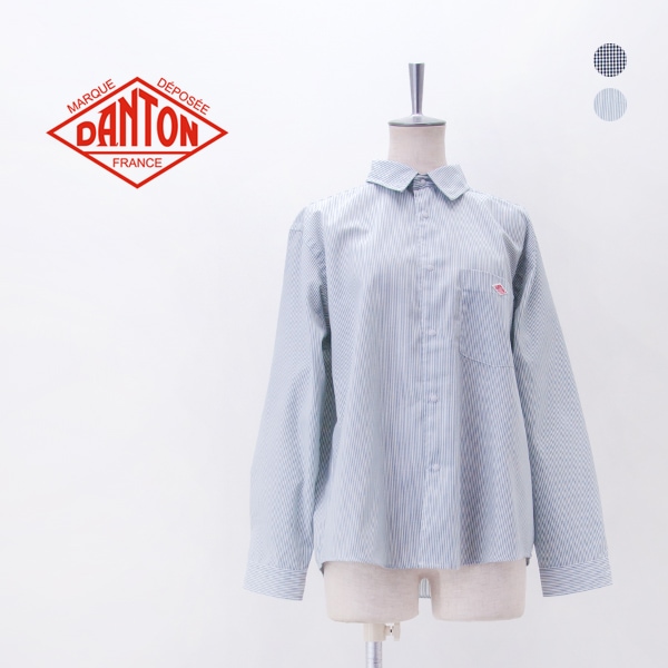 DANTON ダントン レディース ポリオックスフォード レギュラーカラーシャツ［DT-B0391POD］【2026SS】