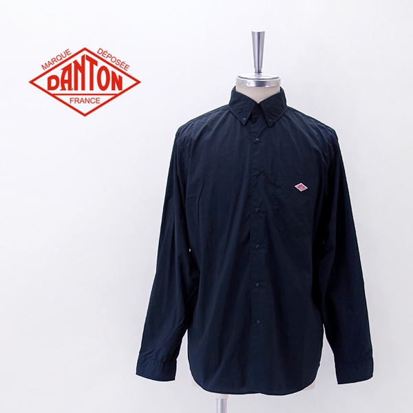 DANTON ダントン メンズ ナイロンタイプライター ボタンダウン長袖シャツ［DT-B0293RNY］【2026SS】