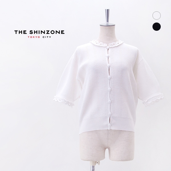 THE SHINZONE シンゾーン レディース メッシュレース ニットカーディガン［26SMSNI07］【2026SS】