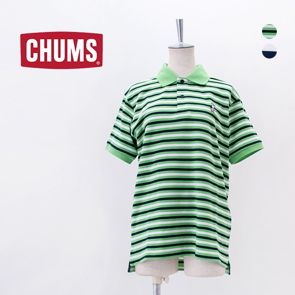 CHUMS チャムス レディース ブービーボーダーポロシャツ［CH12-1272］【2026SS】