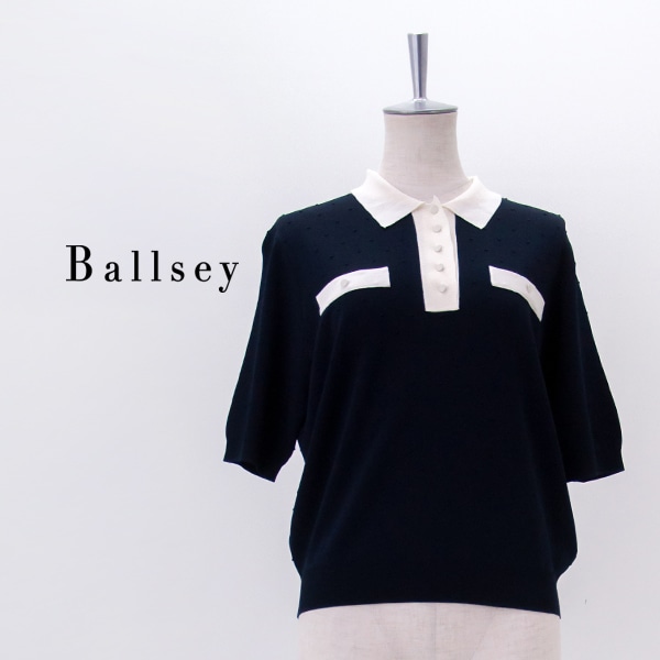 Ballsey ボールジィー レディース ストレッチタックドット ポロプルオーバー［11-02-62-02104］【2026SS】
