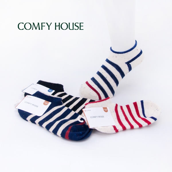 COMFY HOUSE コンフィーハウス コットンネップボーダー・スニーカー［CHL250SN1］【2026SS】