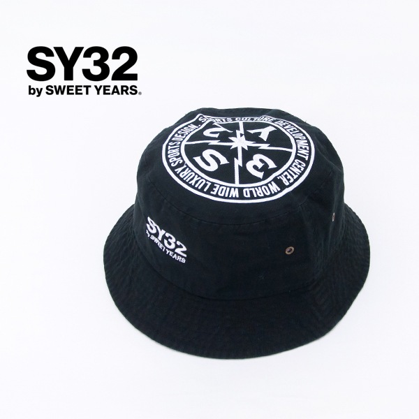 SY32 by SWEET YEARS エスワイサーティトゥバイスィートイヤーズ サークルロゴ バケットハット［32-26SN9-02］【2026SS】