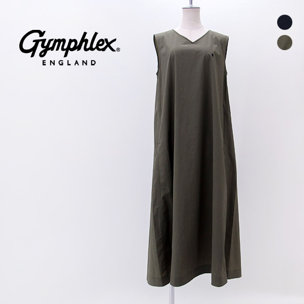Gymphlex ジムフレックス レディース リップストップ ノースリーブワンピース［GY-G0120NTK］【2026SS】