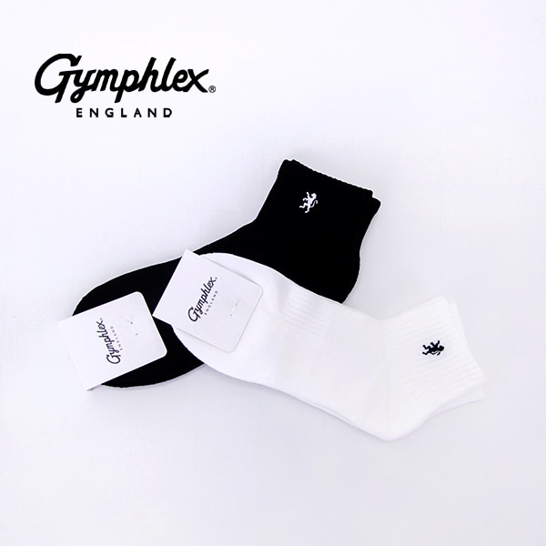 Gymphlex ジムフレックス ショート クルーソックス［GY-H0381VCA］【2026SS】
