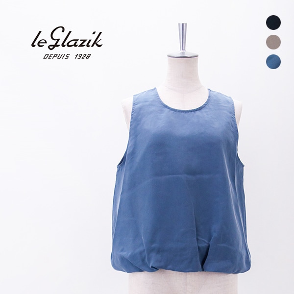 Le glazik ル グラジック レディース キュプラ ノースリーブシャツ［LG-B0466CUP］【2026SS】