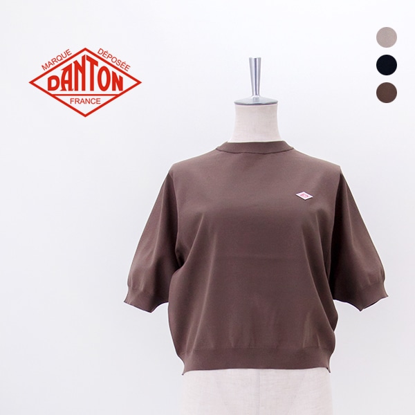 DANTON ダントン レディース 半袖クルーネックニット［DT-D0135YSD］【2026SS】